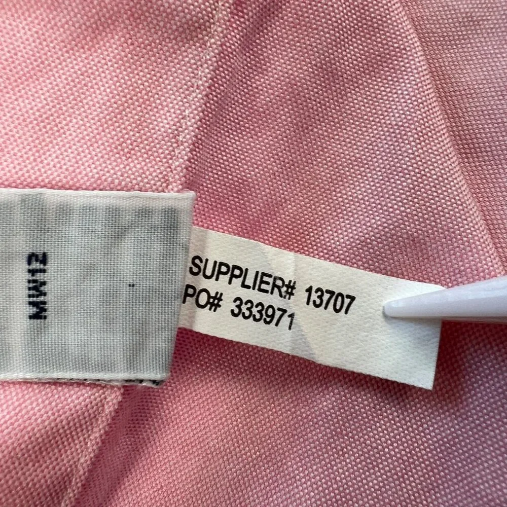 Ralph Lauren Classic Fit Mens Shirt Button Flesh Pony Long Sleeve 17 1/2 34/35 - Picture 4 of 9